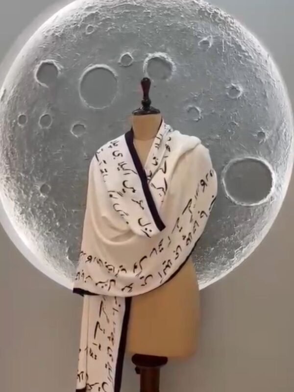 Urdu Dupattas White 01